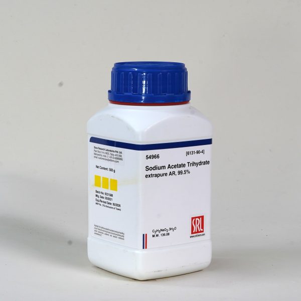 Sodium Acetate Trihydrate extrapure AR, 99.5%