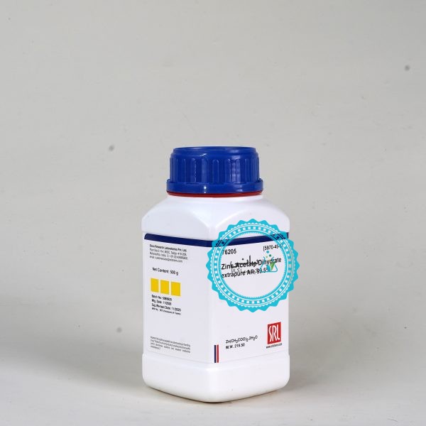 Zinc Acetate Dihydrate extrapure AR, 99.5%