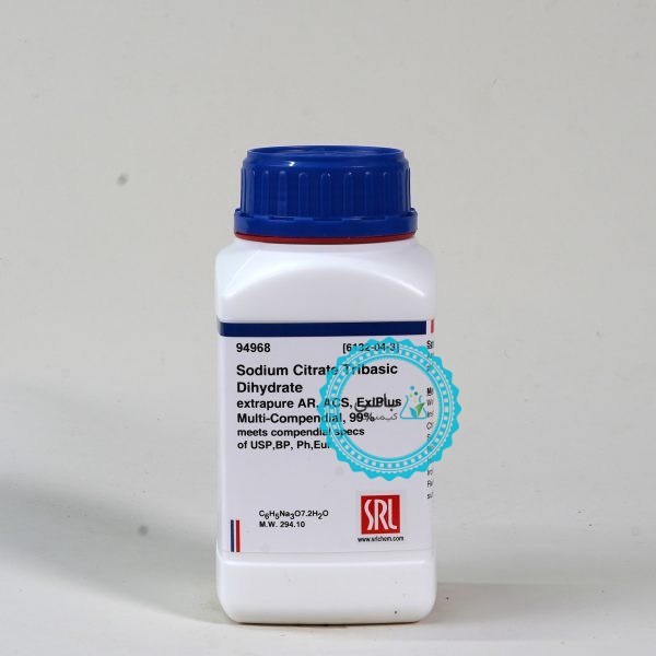 Sodium Citrate Tribasic Dihydrate extrapure AR, ACS, ExiPlus, Multi-Compendial, 99%